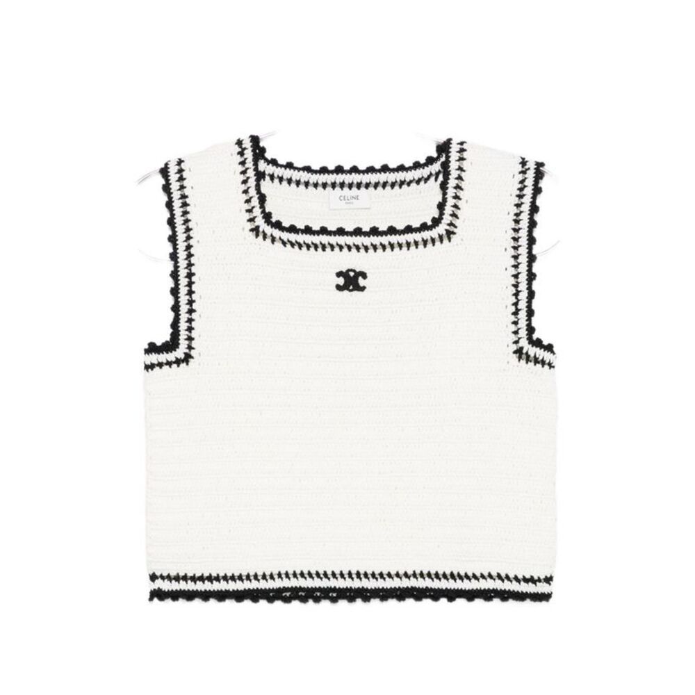 Celine Women Crochet Cotton Top